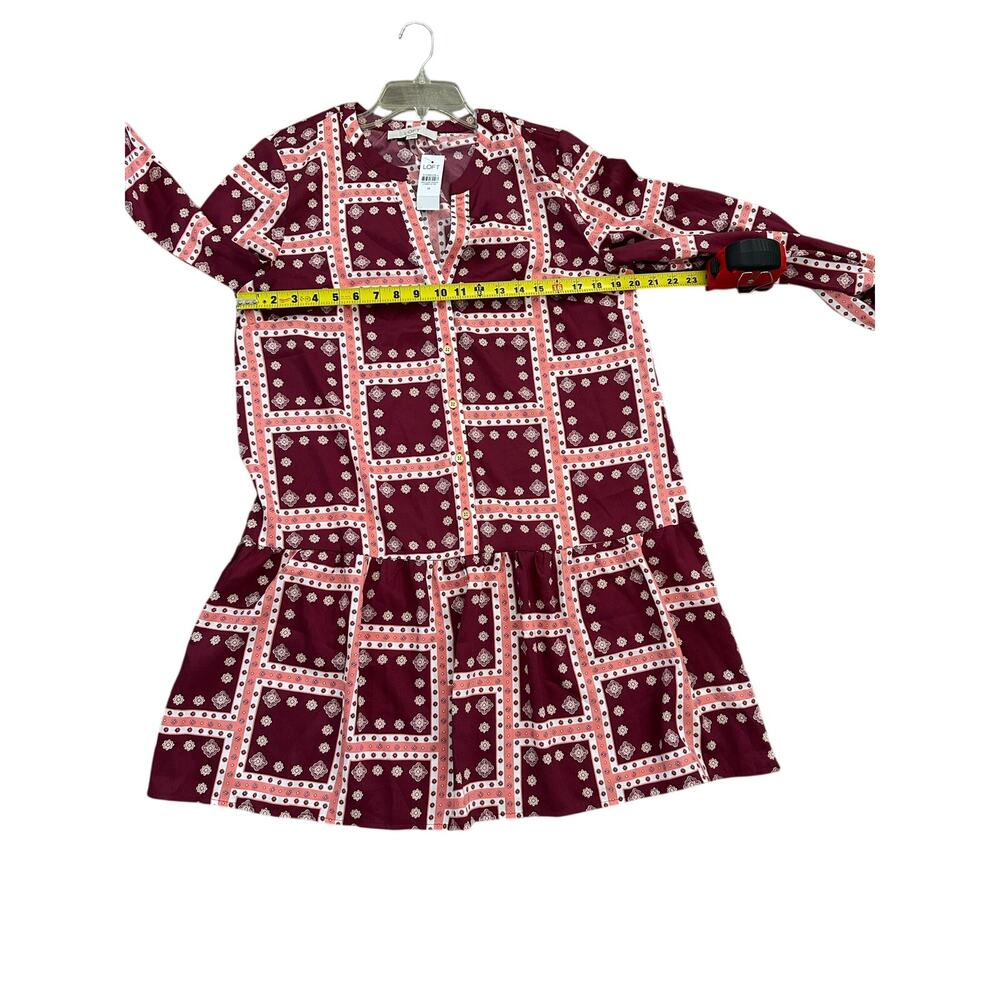 Loft Shirtdress Border Flounce Medium - Picture 5 of 9